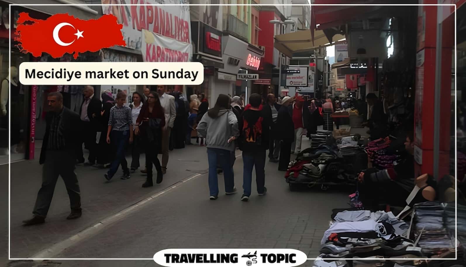Mecidiye market on Sunday