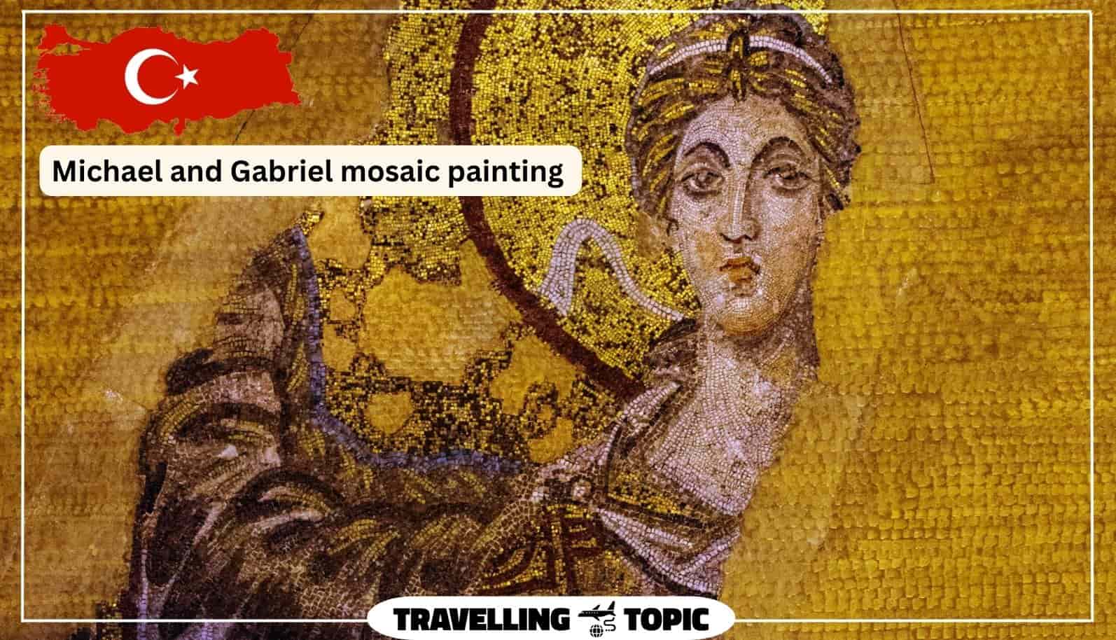 Michael and Gabriel mosaic painting