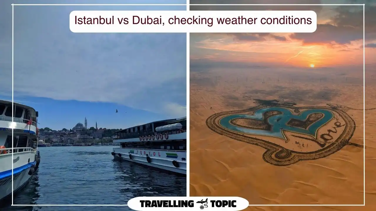 Istanbul vs Dubai, checking weather conditions