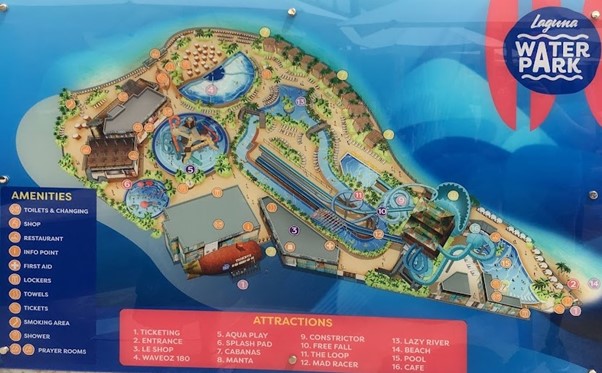 Laguna Waterpark map