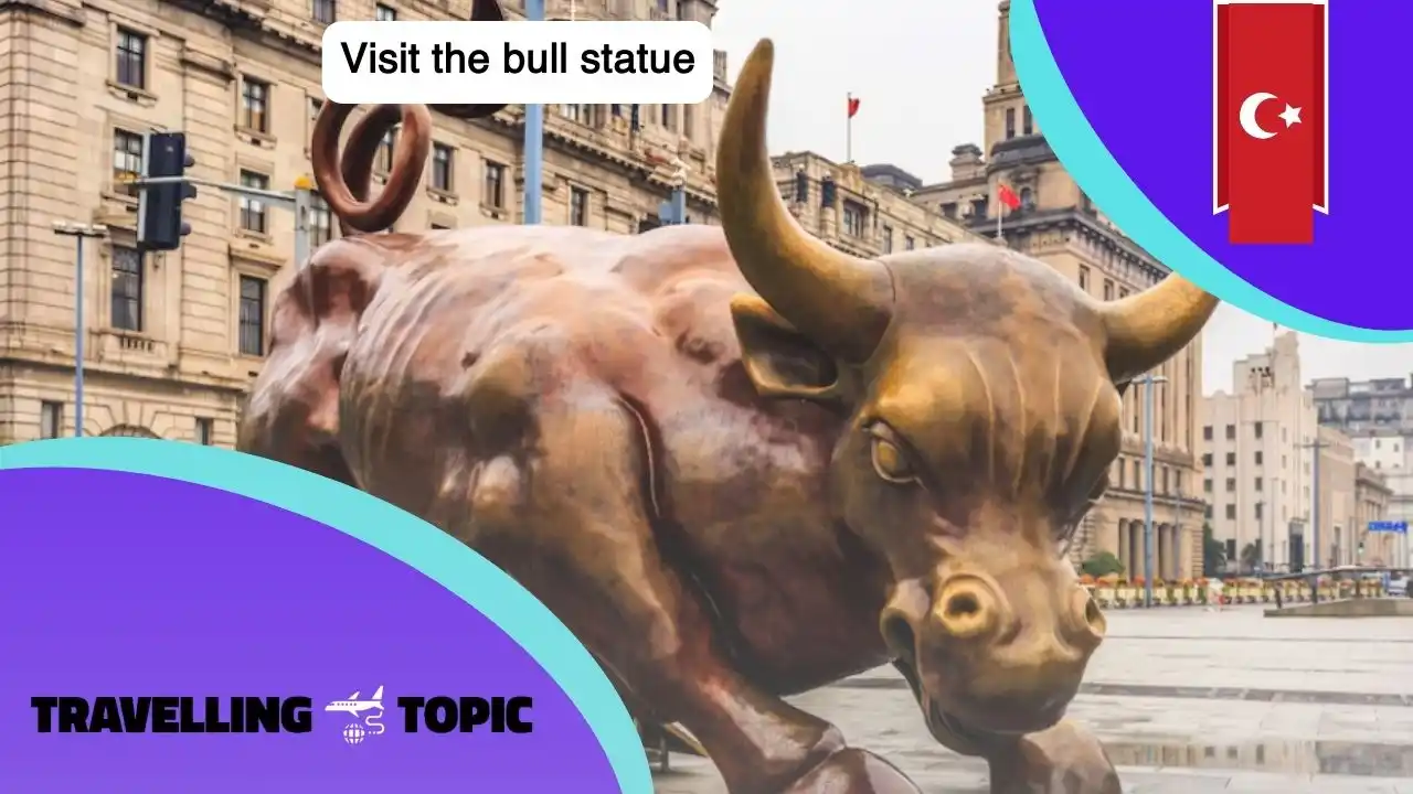 Visit the bull statue