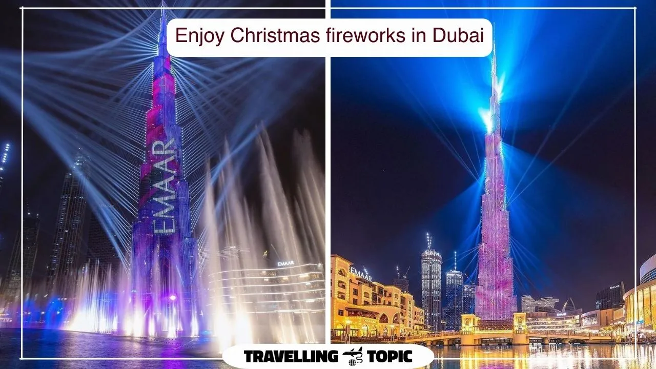 Enjoy Christmas fireworks in Dubai