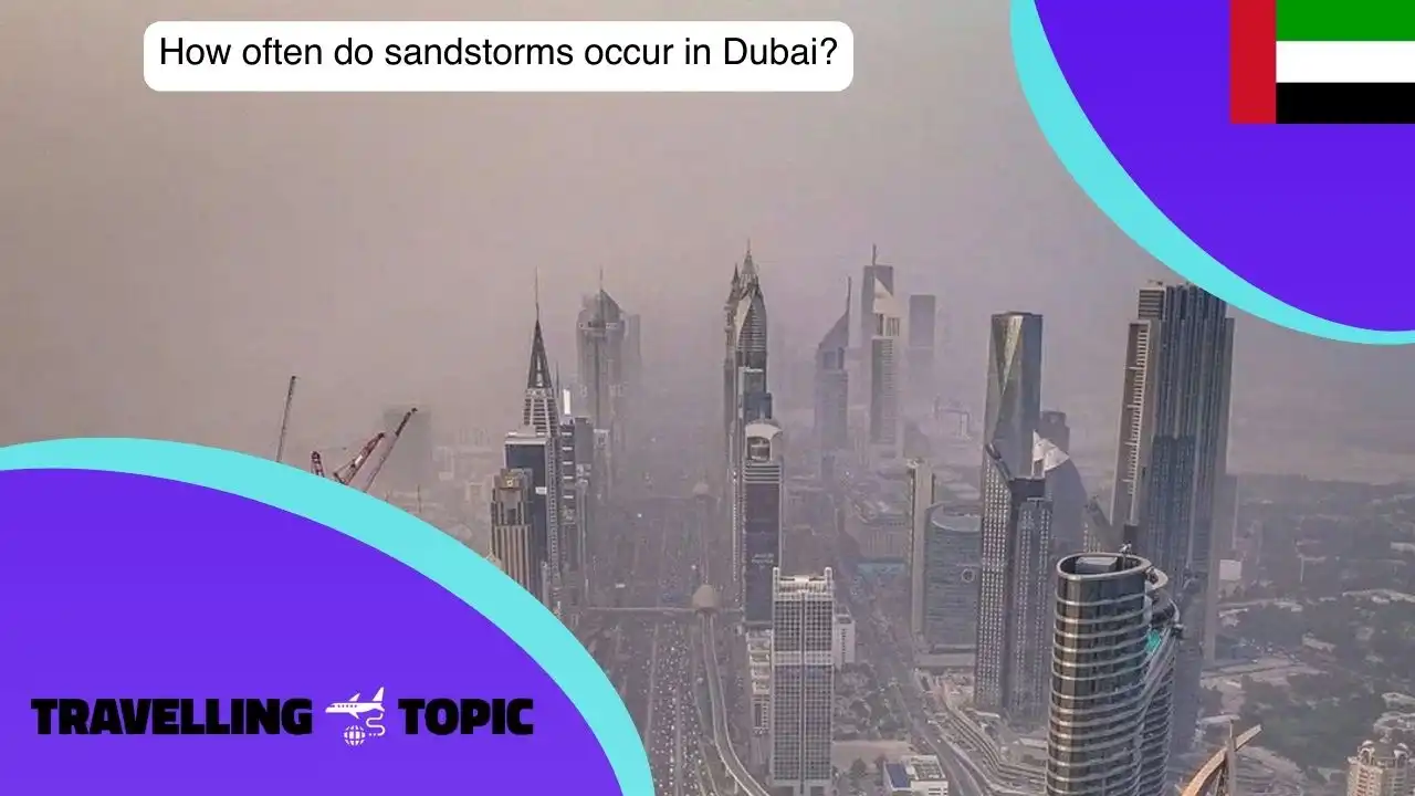 sandstorms occur in Dubai 