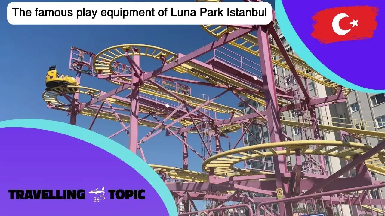 The famous play equipment of Luna Park Istanbul