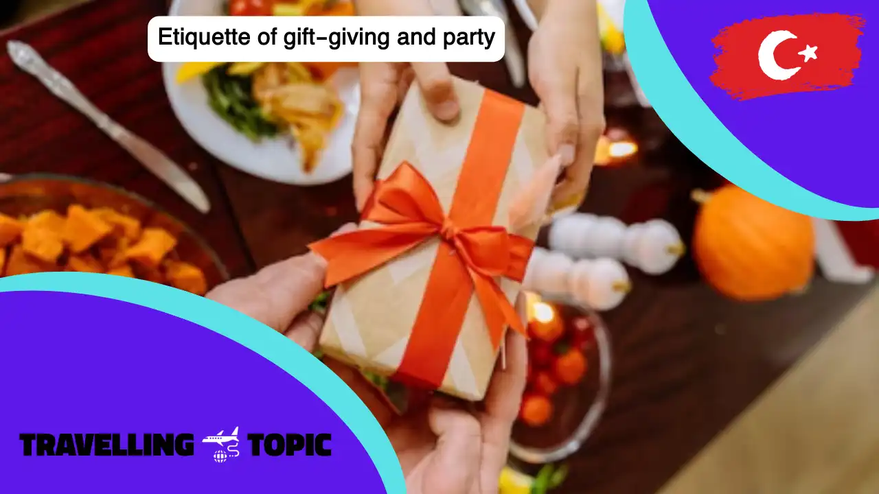 Etiquette of gift-giving and party