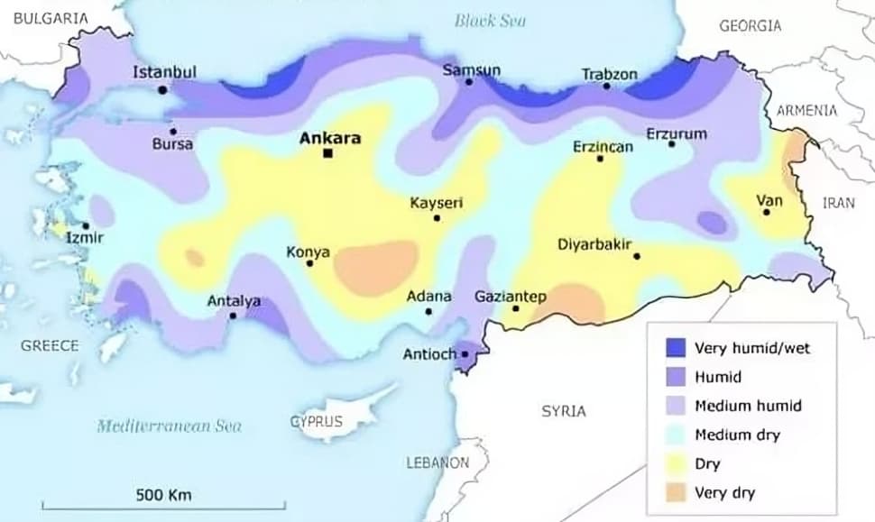 few desert areas in Turkey 