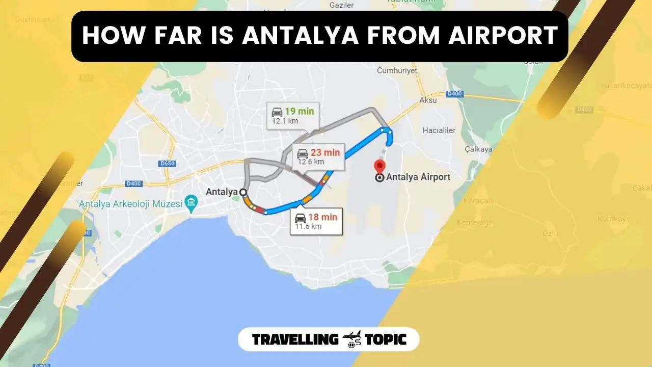 how far is antalya from airport