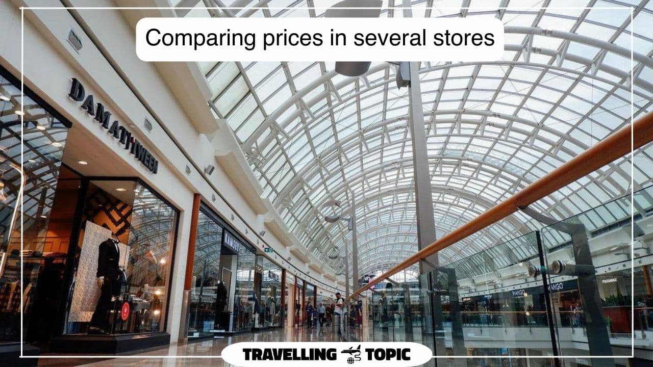 Comparing prices in several stores