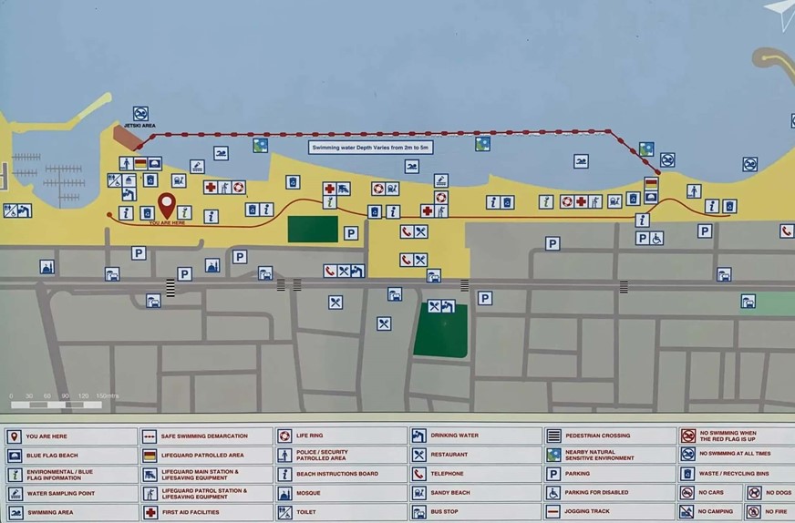 Mercato beach map