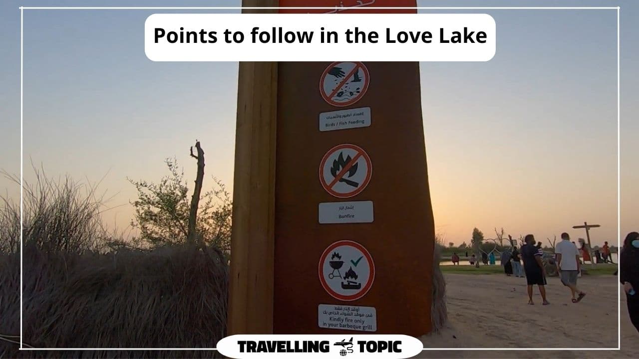 Points to follow in the Love Lake
