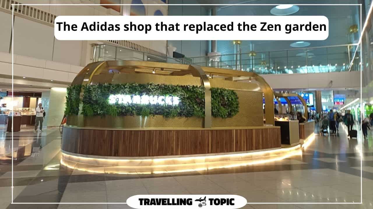The Adidas shop that replaced the Zen garden