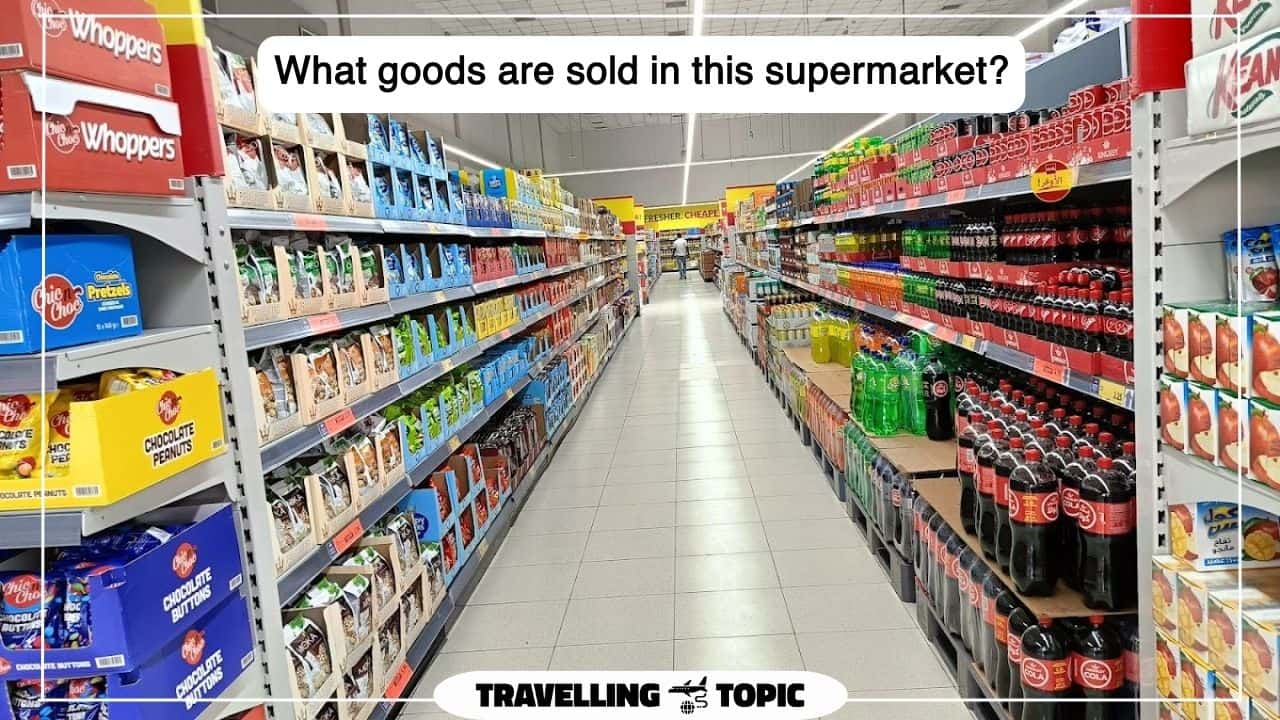 What goods are sold in this supermarket