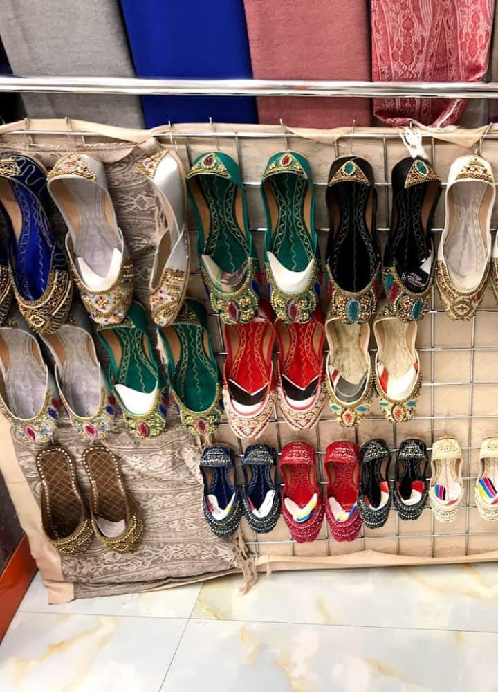 Traditional Arabic shoes A rainbow of colors