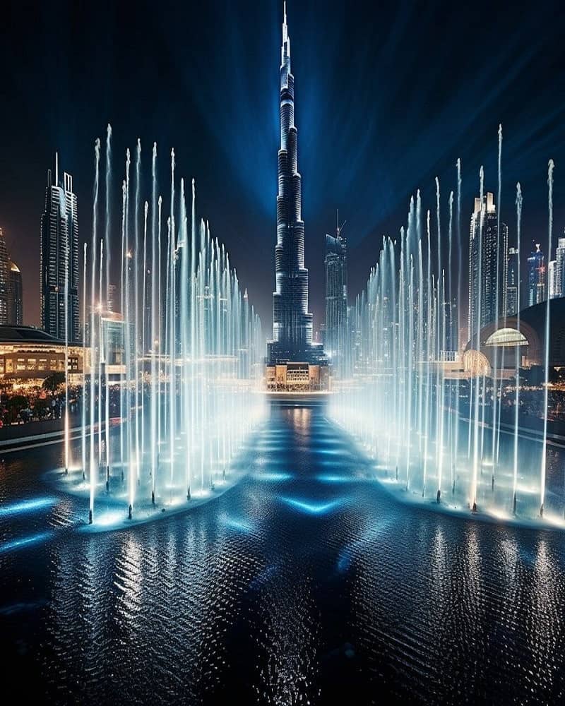 The Dubai Mall fountain
