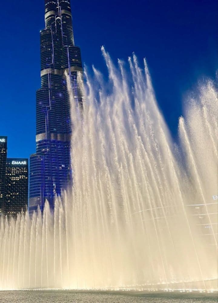 The best time to visit Dubai fountain