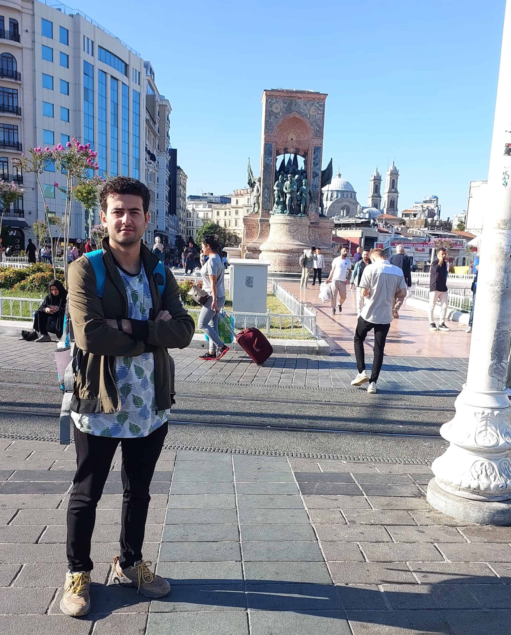 Sina Kazemi in Taksim Square